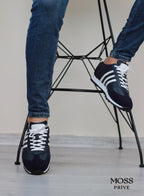 LACİVERT DERİ ERKEK SPOR AYAKKABI