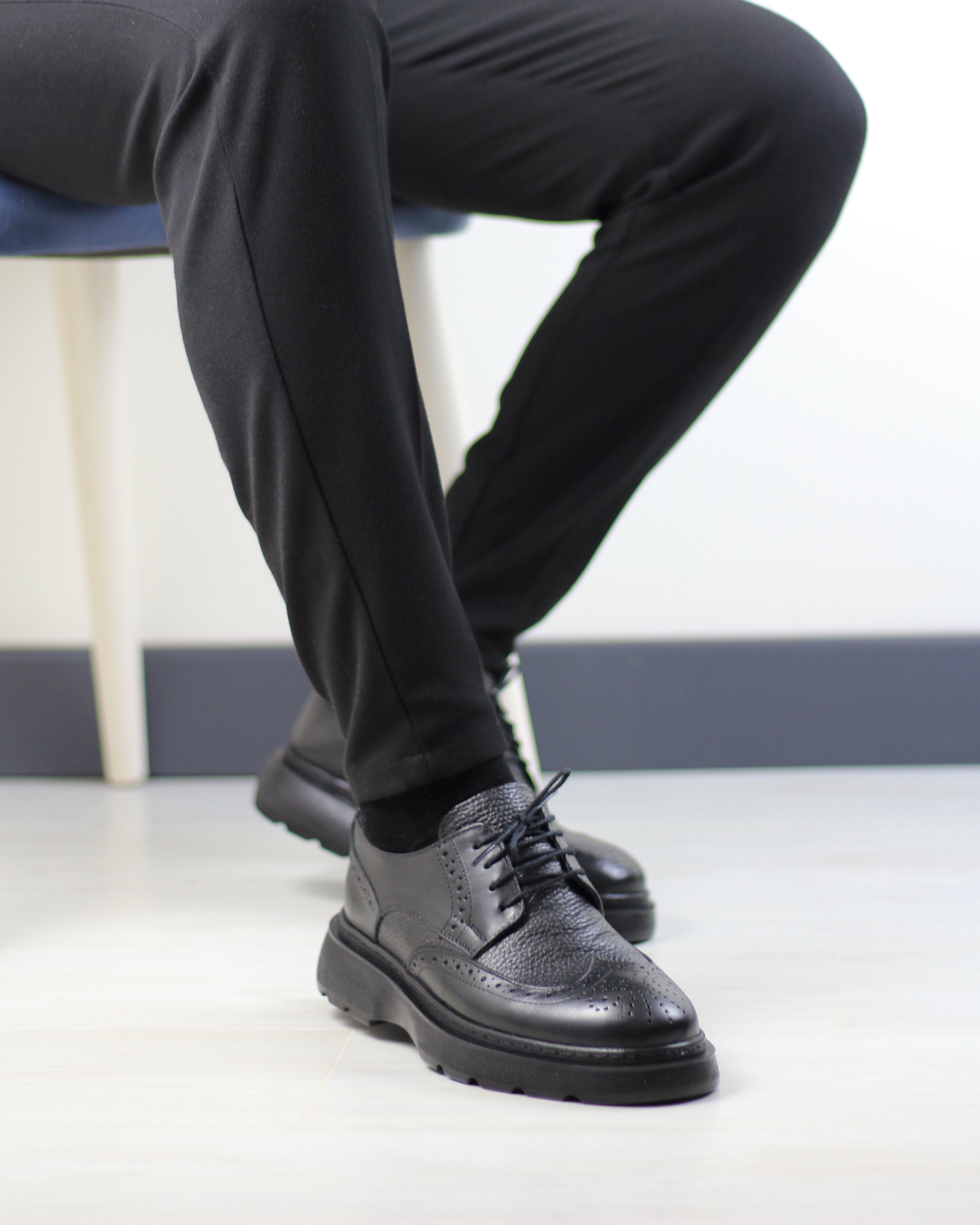 SİYAH DERİ ERKEK KLASİK AYAKKABI