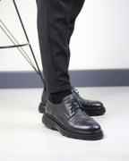 SİYAH DERİ ERKEK KLASİK AYAKKABI