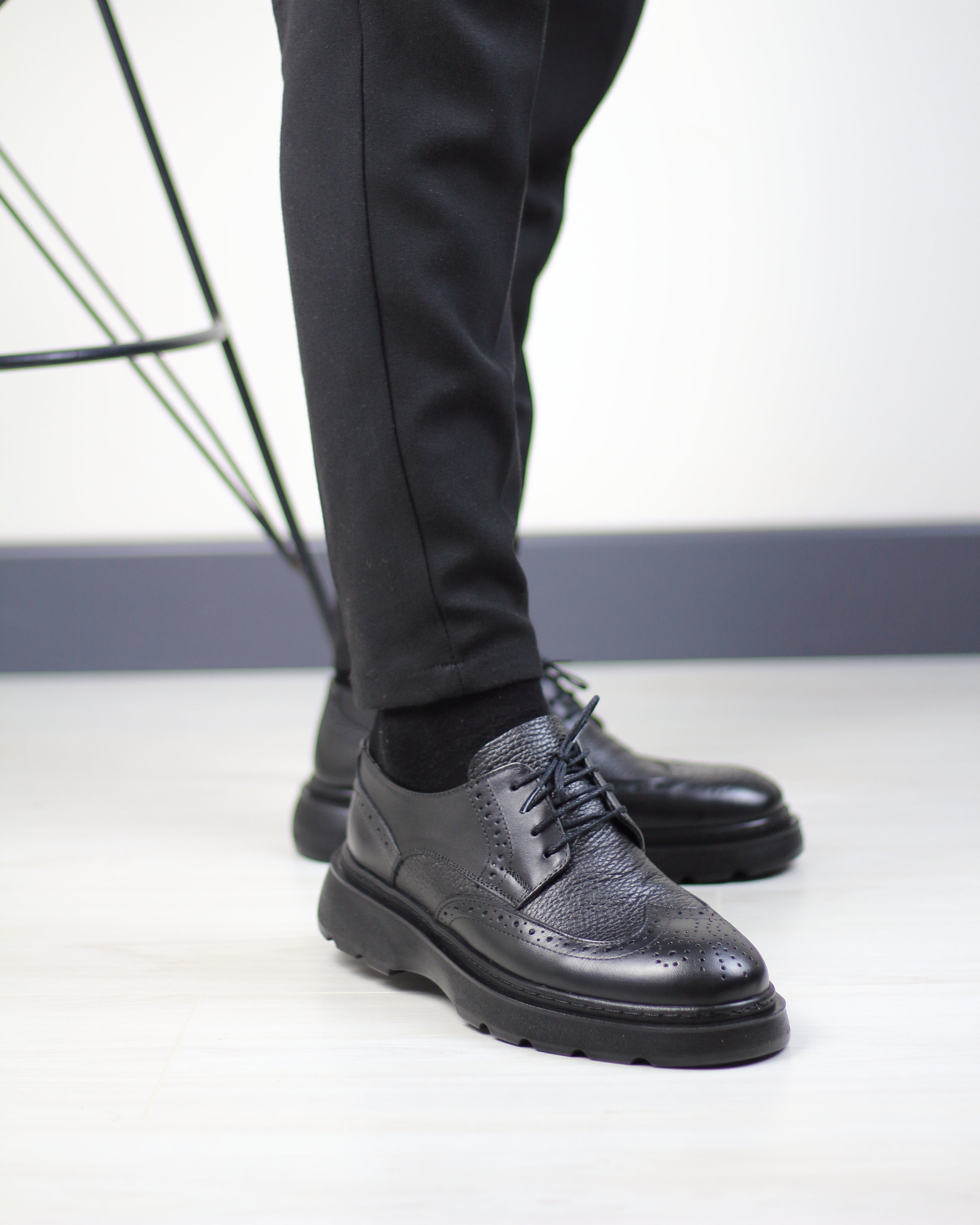 SİYAH DERİ ERKEK KLASİK AYAKKABI