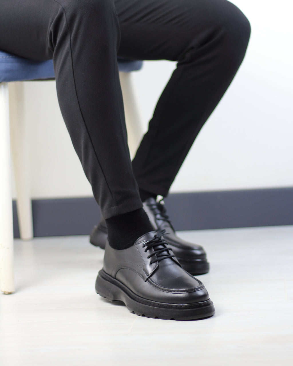 SİYAH DERİ ERKEK KLASİK AYAKKABI