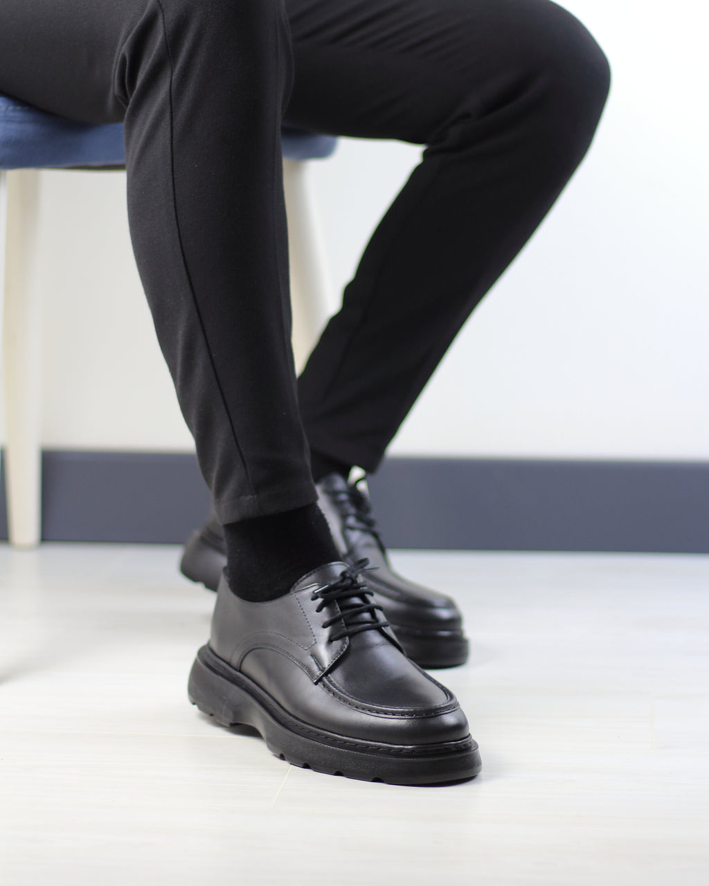 SİYAH DERİ ERKEK KLASİK AYAKKABI