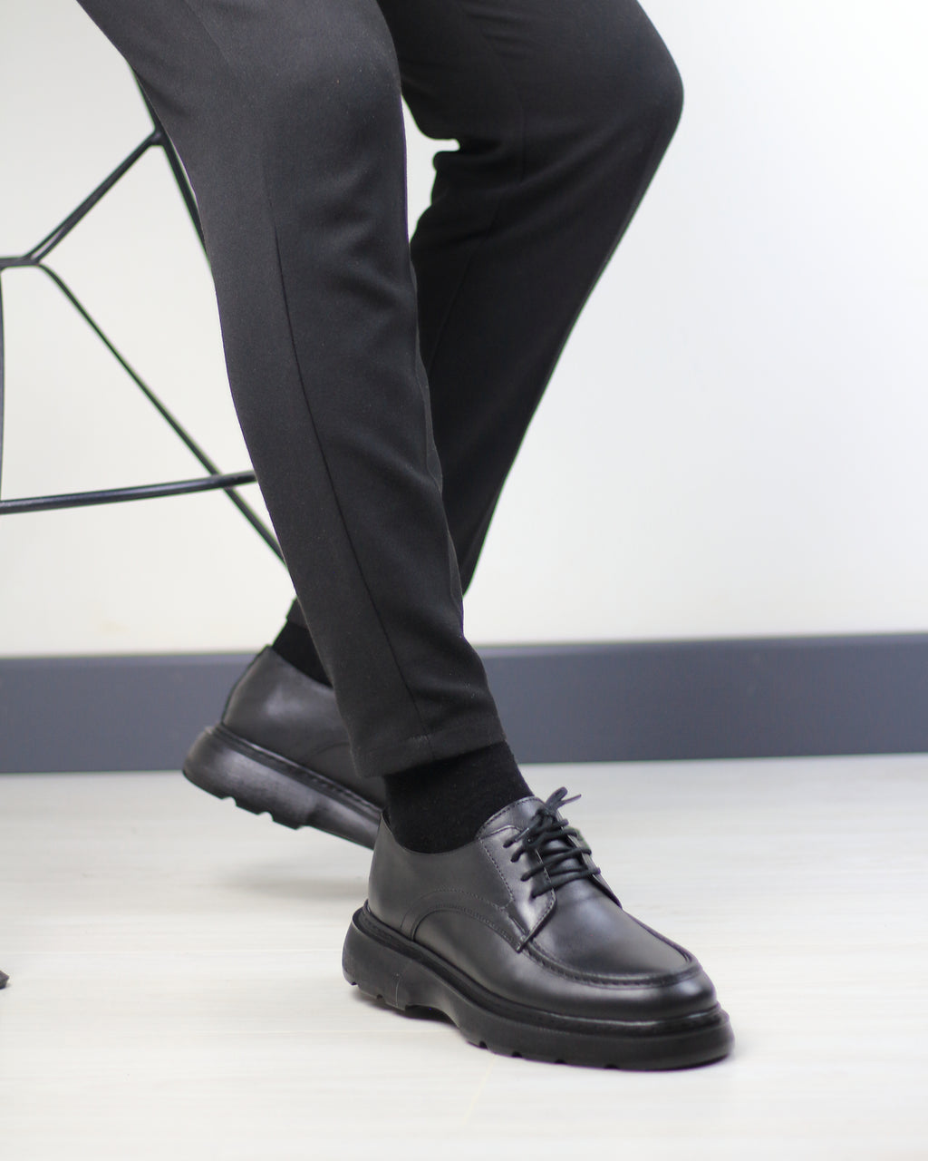 SİYAH DERİ ERKEK KLASİK AYAKKABI