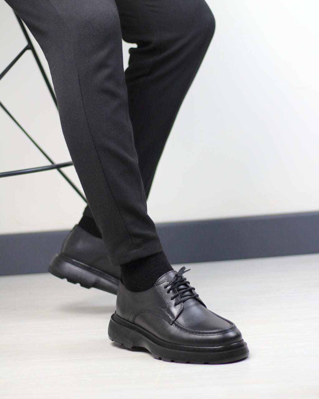 SİYAH DERİ ERKEK KLASİK AYAKKABI