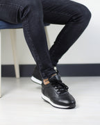 SİYAH DERİ ERKEK SPOR AYAKKABI