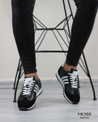 SİYAH DERİ ERKEK SPOR AYAKKABI